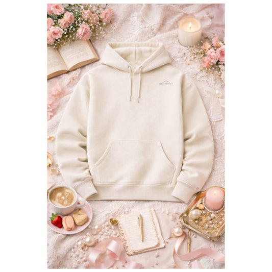 Spring Ritual hoodie-Charcoal Embroidery